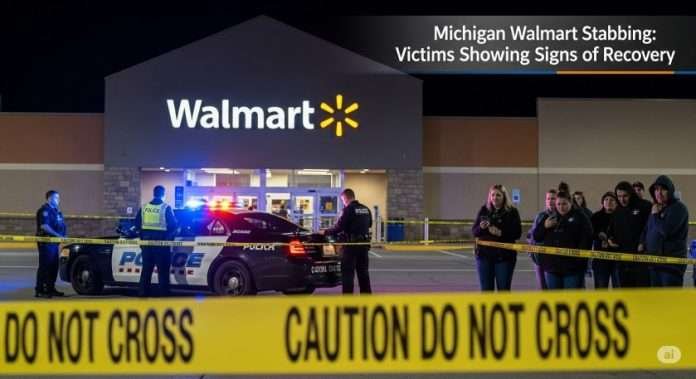 Police outside Walmart in Michigan after stabbing incident