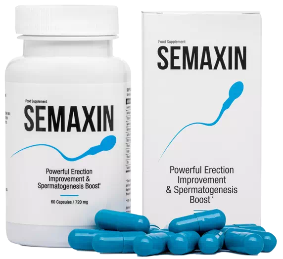 Man holding Semaxin supplement for fertility and sexual performance