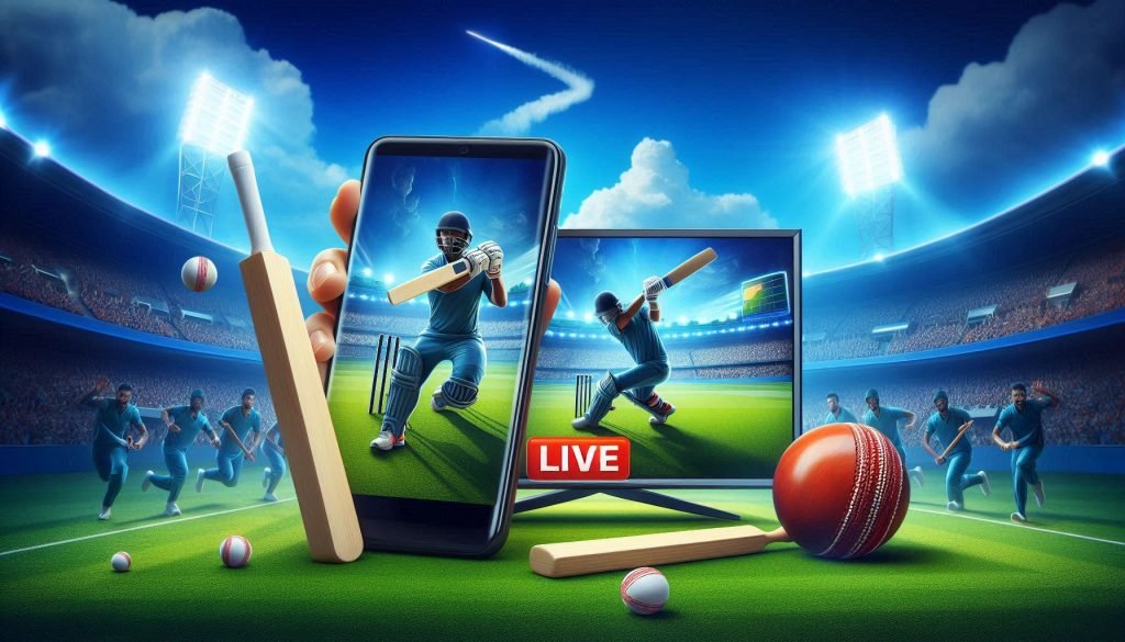Streaming live cricket match on phone and TV in 2025