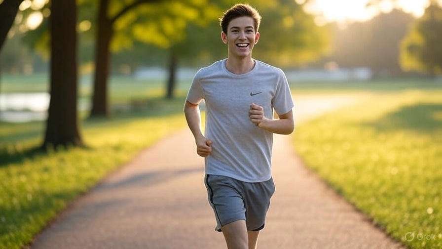 A person enjoying the daily walking benifit in the park