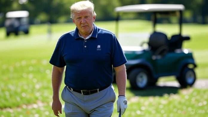 Donald Trump Golf After Rumors spotted heading to Virginia golf course