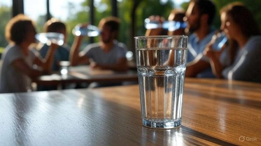 Drinking enough water daily to improve health and hydration
