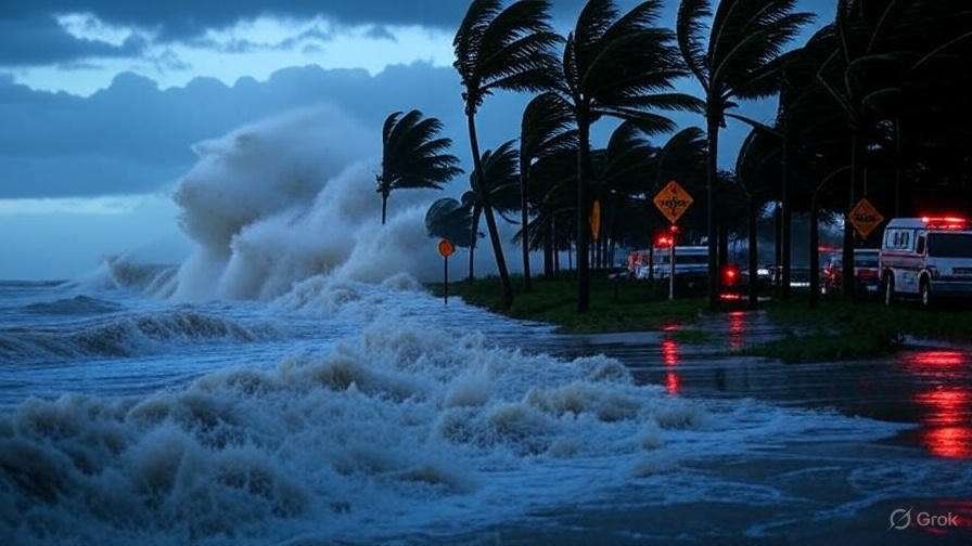 Hurricane Erin slams the North Carolina coast with powerful waves and winds