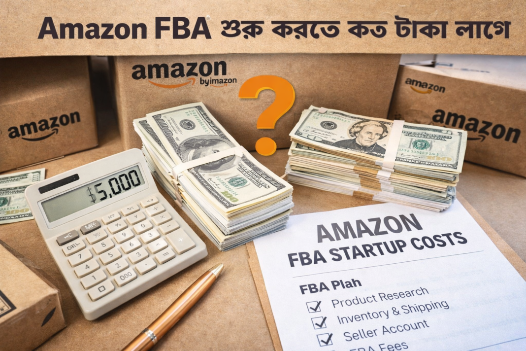 Amazon FBA শুরু করতে কত টাকা লাগে? নতুনদের জন্য বাস্তব খরচ বিশ্লেষণ